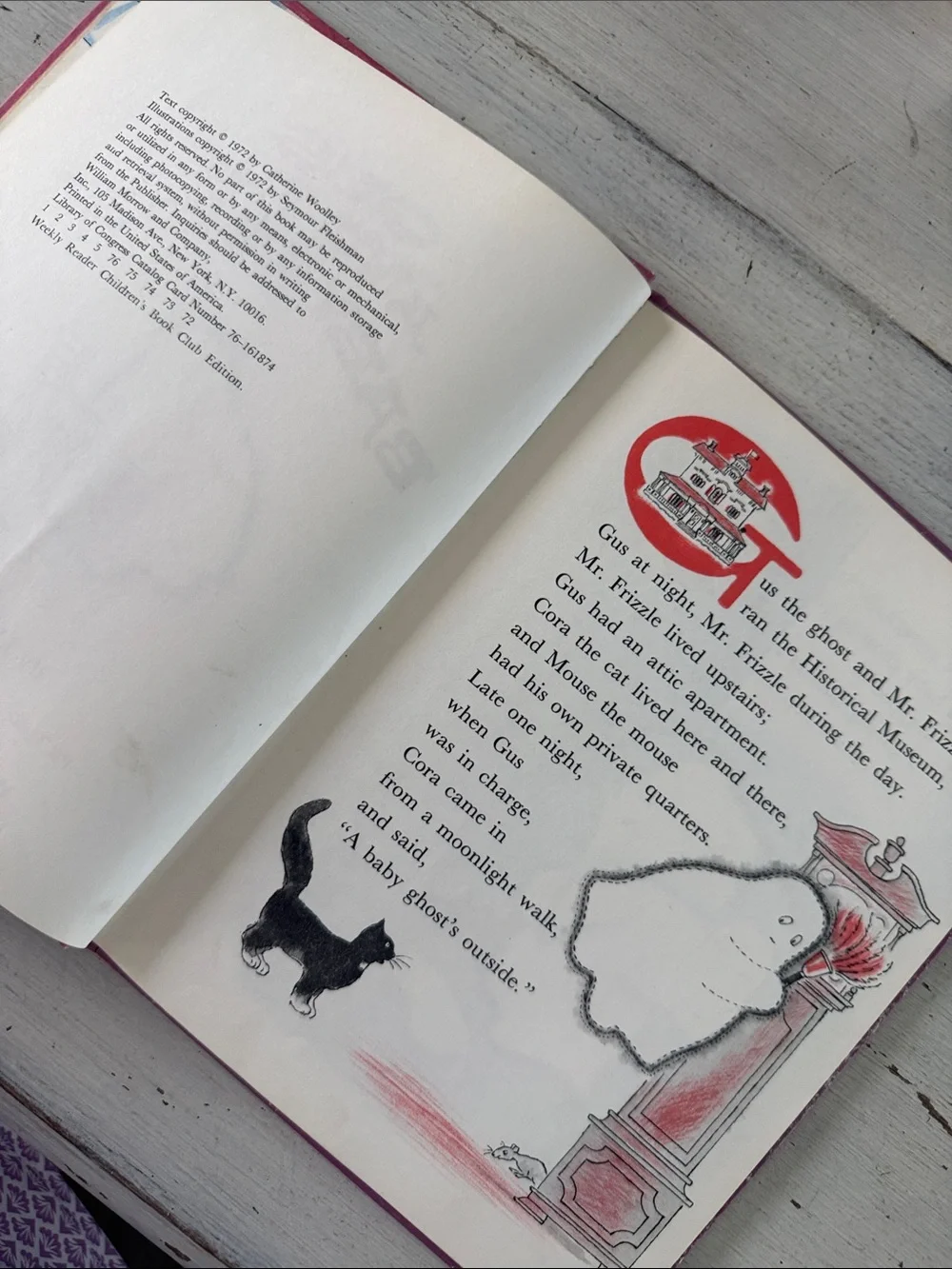 1972 Gus and the Baby Ghost Vintage Book by Jane Thayer